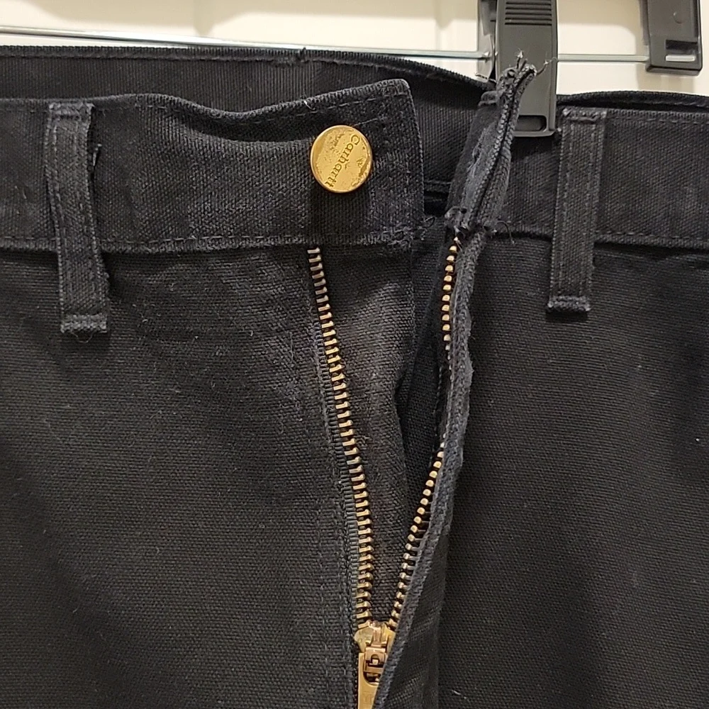Carhartt Double Knee B01-BLK Original Fit Union Made Vintage Pants Size 46x34 - Picture 3 of 10